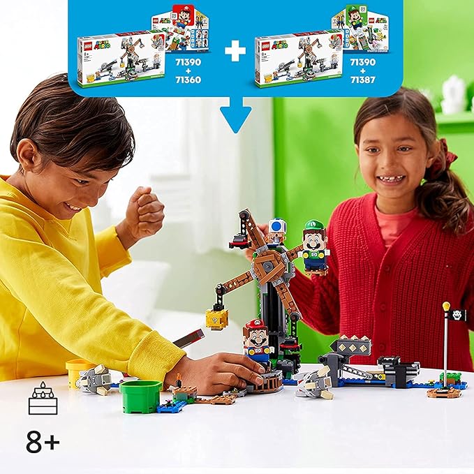 LEGO Super Mario Reznor Knockdown Expansion Set 71390 Building Kit Collectible Toy Playset for Kids New 2021 (862 Pieces)