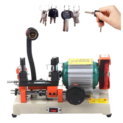 Cutting Machine, Horizontal Cutter Cutting Machine with Brush Cutter, Professional Commercial Keys Cut for Cutting Metal Objects Hardware Stores
