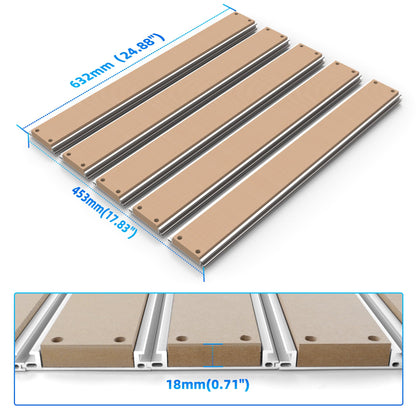 FoxAlien Latest XE-PRO CNC Router Machine + Hybrid T-slot Spoilboard Worktable Upgrade Kit