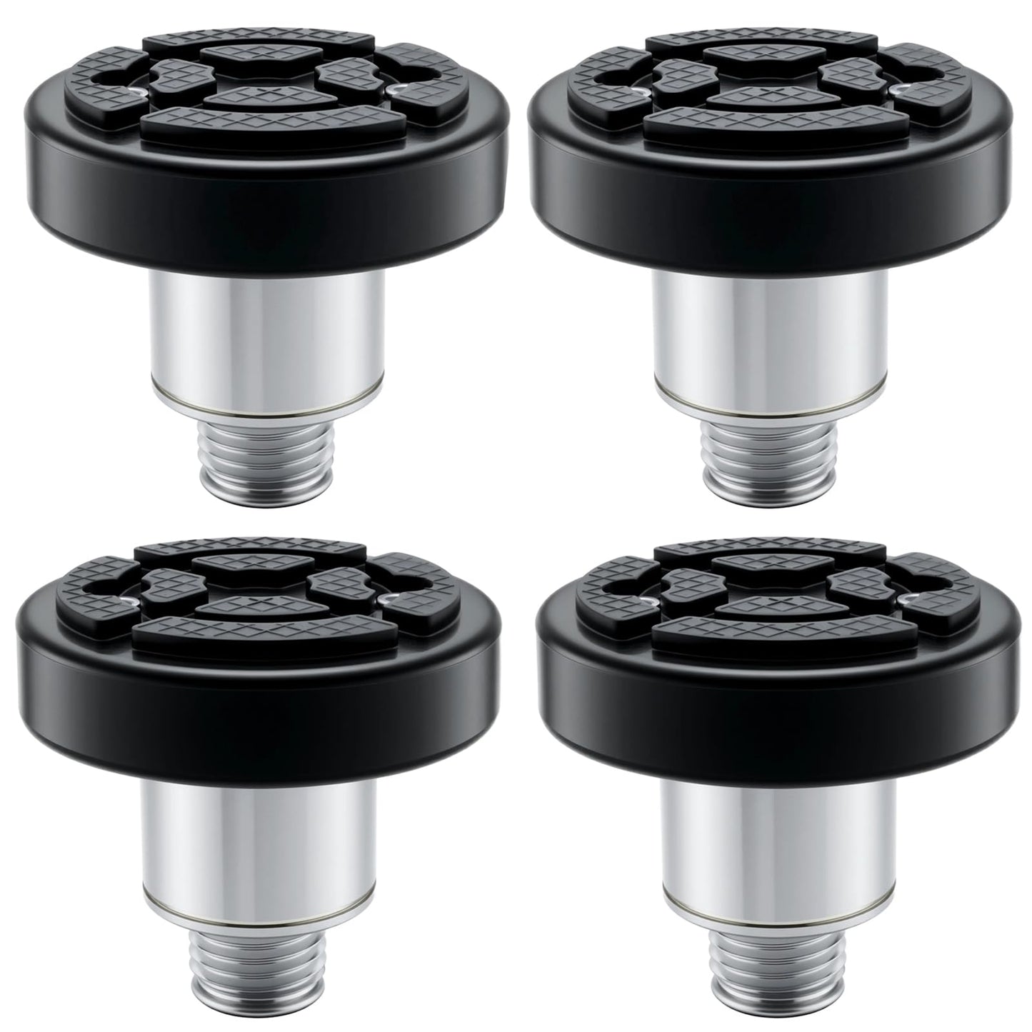 atsuch 60mm 4pcs Shaft Screw Up Car Lift Feet Pads Compatible with Bendpak Maxjax 2 Post Lift w/Rubber Bracket, 4-9 cm Heightened Car Lifts Bridge Jack Car Heightening Feet Tray (60mm 4pcs)