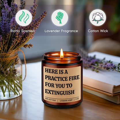 GSPY Scented Candle, Firefighter Gifts for Men, Women - Fire Fighter, Fireman Gifts for Him - Funny Firefighter Graduation, Fathers Day, Birthday Ideas for Boy, Dad, Boyfriend - Fire Fighter Accessory