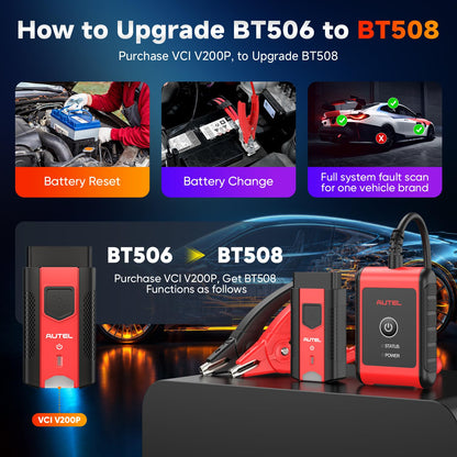 2026 Autel MaxiBAS BT506 Car Battery Tester, 6V 12V 100-2000 CCA Car Battery Analyzer, 12V 24V Auto Cranking/Charging System Test, Adaptive Conductance, High-Precision Battery Load Test for All Cars