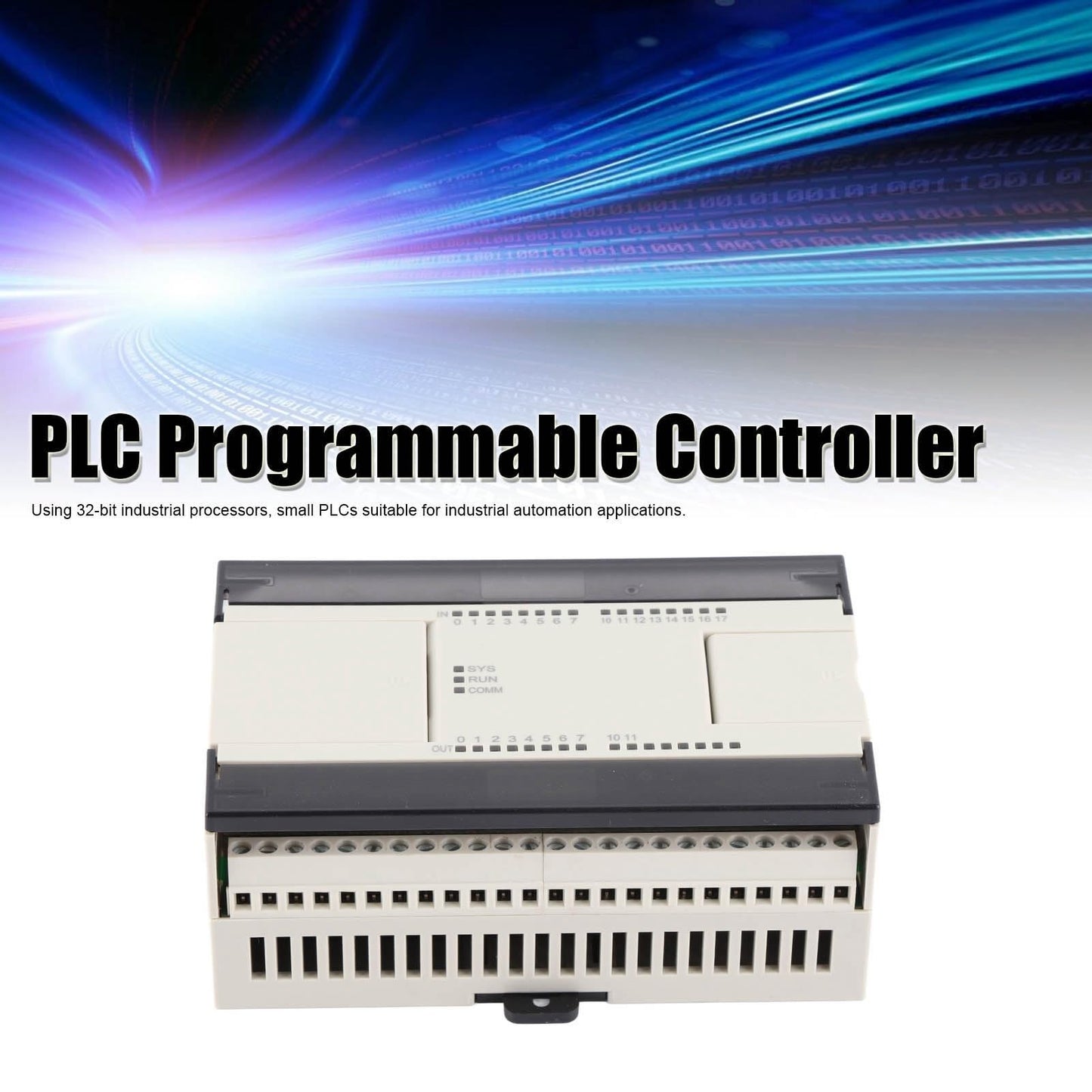 Programmable Logic Controller PLC with DC24V Analog Input Ethernet Port Optocoupler Isolation Industrial Automation Control System for Machine Automation