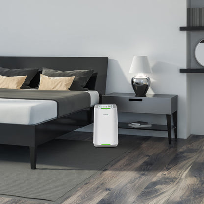 Nuwave Air Purifiers for Home Large Room, Washable and Reusable Bio Guard Filter, Air Purifier for Smoke, Dust, Pollen, Removes up to 100% Particles 3x Smaller Than HEPA, Sleep Mode, 47351V01