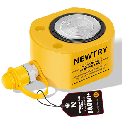 NEWTRY Hydraulic Ram Cylinder 30 ton Hydraulic Jack Lifting Cylinder Hydraulic Cylinder Jack 0.55” Low Profile Hydraulic Porta Power Ram Jack Mini, Portable for Shipbuilding, Bridge, Construction