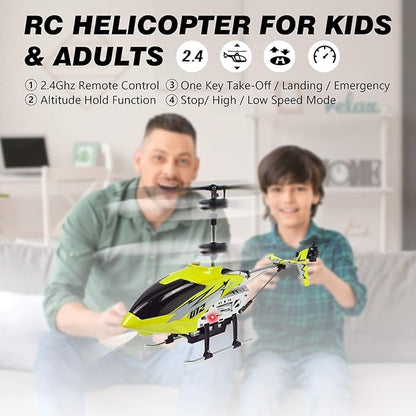 Cheerwing U12 Remote Control Helicopter with Altitude Hold Mini RC Helicopter for Adults Kids One Key take Off/Landing and 2 Batteries