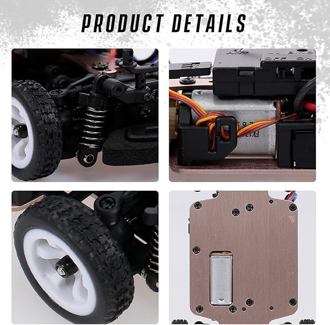 GoolRC WLtoys K989 RC Drift Car 1:28 Scale 4WD 30KM/H High Speed Electric Drifting Car RTR with Metal Chassis and 2 Batteries for Adults