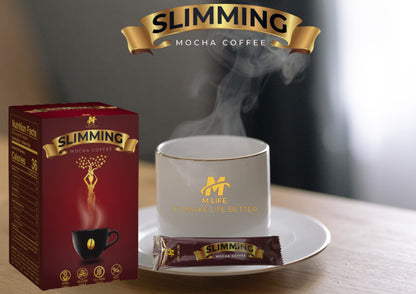 Slimming Mocha Coffee – Burn + Control Herbal Coffee – Metabolism & Weight Management – Premium Arabica & Robusta Blend – Sugar Free, Gluten Free, Keto Friendly