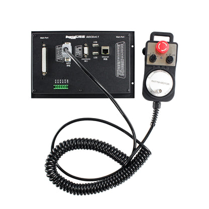 CNCTOPBAOS 4 Axis 500KHz CNC Offline Controller DDCSV4.1,Stand Alone System Motion Controller PLC,Slave Stepper Servo Motor Control+MPG Handwheel for CNC Router,Lathe,Engraving Milling Machine