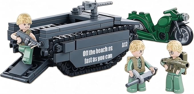 General Jim's Battle of Iwo Jima WW 2 Military Brick Building Set Building Block Model or Playset Great Gift for History Enthusiast Teens and Adults