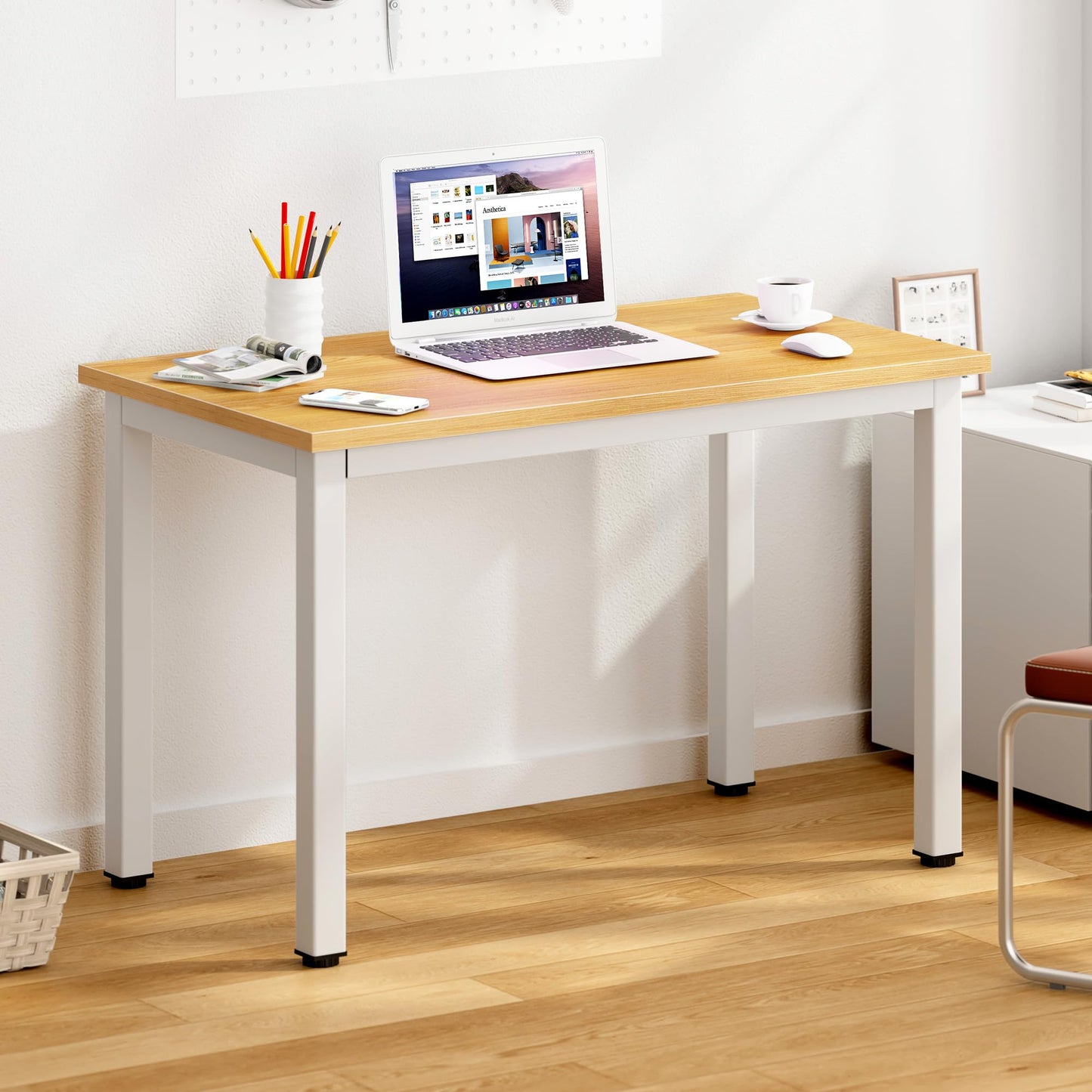 SogesHome 31.5inches Computer Desk PC Desk Office Desk Workstation for Home Office Use Writing Table, Black(31.5''Lx15.75''W)