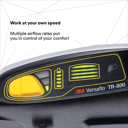 3M PAPR, Versaflo Powered Air Purifying Respirator Assembly TR-814N, Includes Intrinsically Safe Unit and Battery, Airflow Indicator, Easy Clean Belt
