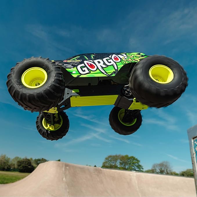 ARRMA RC Truck Gorgon 2 Wheel Drive MT1/10 RTR (Ready-to-Run with Battery and Charger Included) Smart 3300 7C S120 USB Yellow ARA3230ST1