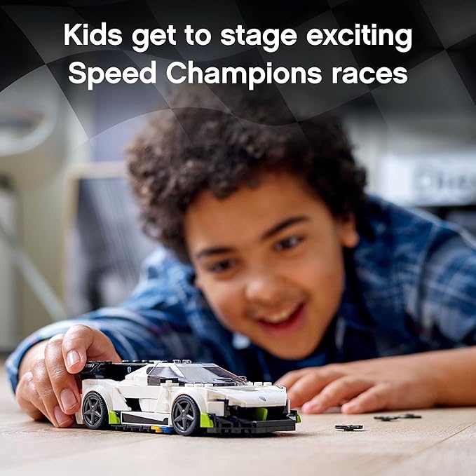 LEGO Speed Champions Koenigsegg Jesko 76900 Racing Sports Car Toy with Driver Minifigure Racer Model Set for Kids