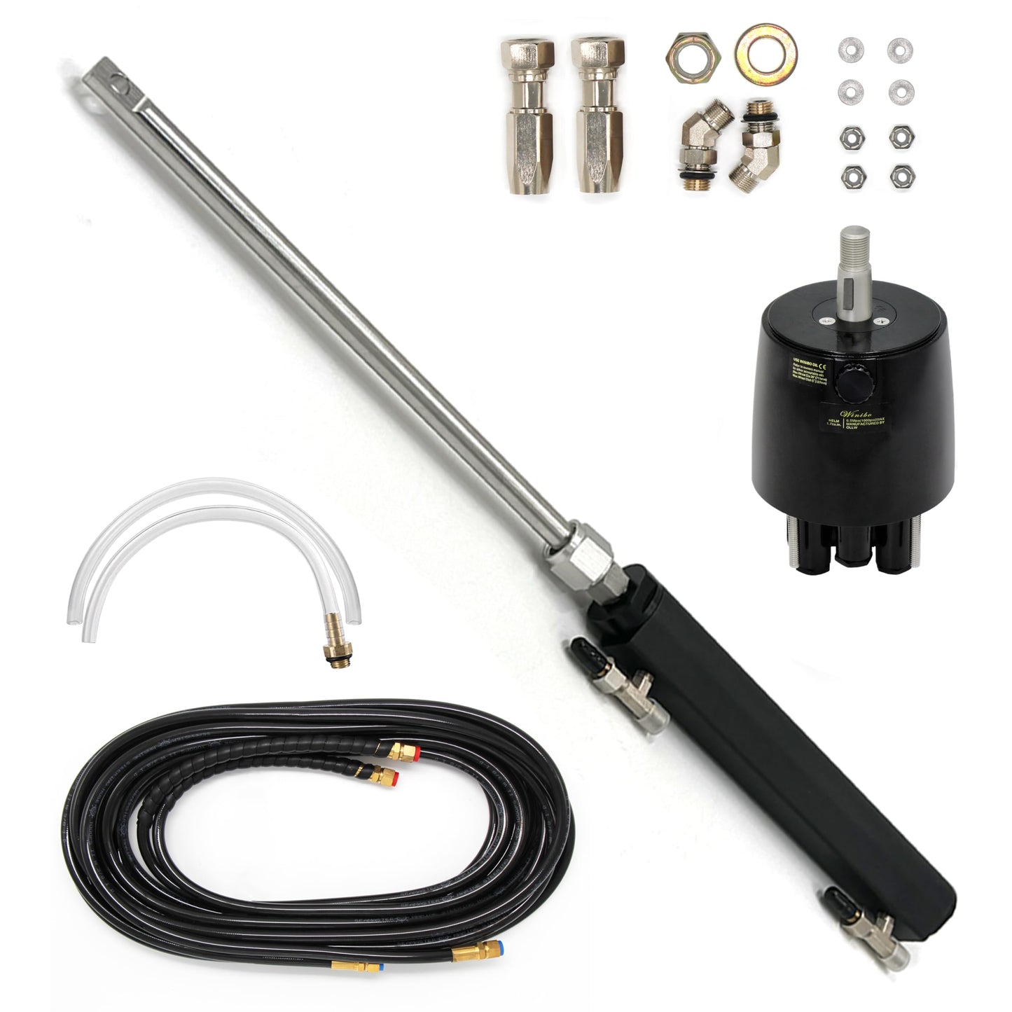 Winibo Sterndrive Hydraulic Steering Kit, Power Assisted Steering System for Stern Drive Engine (WQQW)