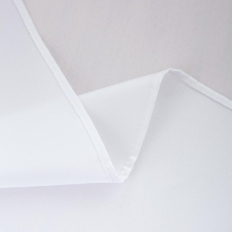 sancua 2 Pack Small Square Tablecloth 24 x 24 Inch White, Stain and Wrinkle Resistant Washable Polyester Table Cloth Decorative Solid Fabric Table Cover for Nightstand End Bedside Tables