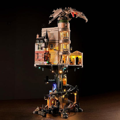 Upgraded Led Light Kit for Lego Gringotts Wizard Bank Horcrux War Building Set Compatible with Lego 76417(Model Not Included)
