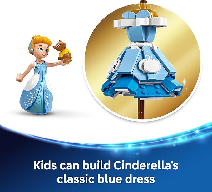 LEGO Disney Princess Cinderella’s Dress Kids Toy with Minidoll Character - Fun Building Toy for Girls and Boys Ages 9 and Up - Disney Gift Idea for Fans and Fashion Lovers - 43266