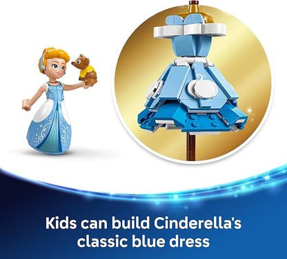 LEGO Disney Princess Cinderella’s Dress Kids Toy with Minidoll Character - Fun Building Toy for Girls and Boys Ages 9 and Up - Disney Gift Idea for Fans and Fashion Lovers - 43266