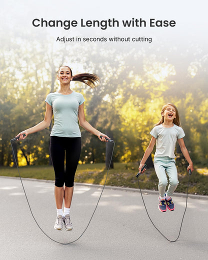 RENPHO Smart Skipping Rope with Counter, Adjustable Jump Ropes for Fitness, Skip Rope with APP Data Analysis, Workout Equipment for Women Men Adult Kids, Burn Calories, Boxing Jumping Rope, Gym, MMA