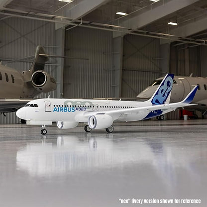E-flite Airbus A320neo 1.5m Airliner Twin 64mm EDF BNF Basic with AS3X+ and Safe Select White EFL-1495