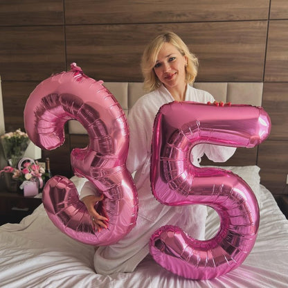 Pink 9 Balloon, Number Balloons 40 Inch, 9th Giant Birthday Decorations for Girls, 19th 29th Party Decorations Supplies, Number 9 Balloon