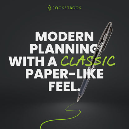 Rocketbook Flex Reusable Planner, Smart Undated, Daily, Weekly, Monthly, Annual Calendar Templates, Letter Size 8.5x11, Teal (Pack of 1)