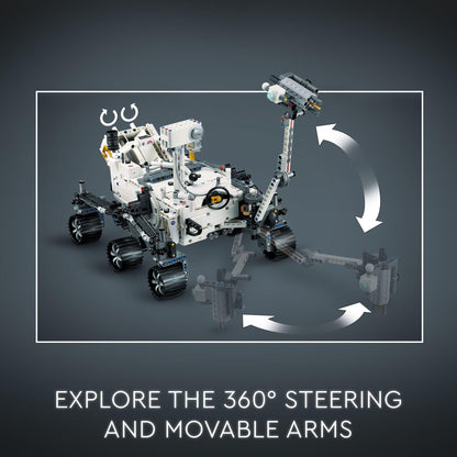 LEGO Technic NASA Mars Rover Perseverance Building Toys - STEM Model Kit for Boys & Girls, Ages 10+ Years - Gifts for Birthdays - Detailed Set for Display - 42158