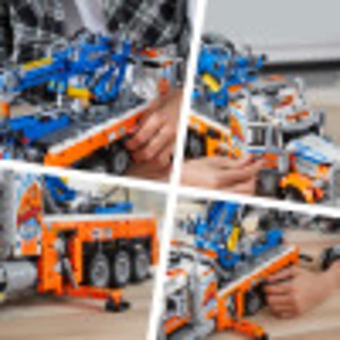 LEGO Technic Heavy-Duty Tow Truck 42128 with Crane Toy Model Building Set Engineering for Kids Series