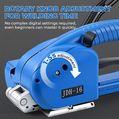 Flyrivergo Semi-Automatic Eletric Strapping Machine, 4000mAh x 2 Battery Automatic Strapping Tool Banding Machine for 1/2"-5/8" PP&PET Straps Tensioner Kit for Warehouse Pallet & Box Packaging