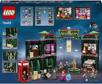 Lego Harry Potter The Ministry of Magic 76403 Modular Model Building Toy with 12 Minifigures and Transformation Feature Collectible Wizarding World Gifts