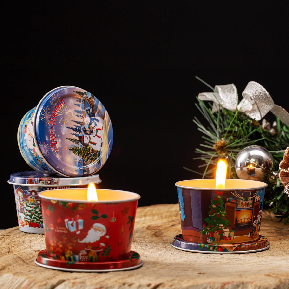 HOFOGOTOWIN 18 Pack Scented Candle Sets | Merry Christmas Aromatherapy Traverl Jar Candles | Soy Wax Candle Sets with 10% Essential Oils for Home and Travel |Gift Sets for Christmas Women