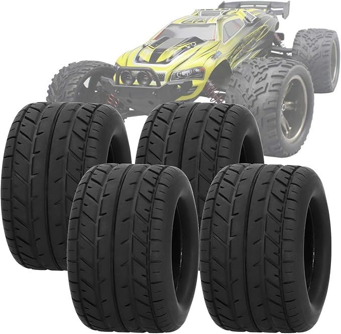 HEITIGN Duratrax Rc Tires 24x24x7 4pcs 115mm Wheel Tires - Fit for 1/10 Rc Car Model