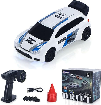 TOUCAN RC HOBBY US in Stock 1/43 High Speed Radio Controlled Racing Car 2.4G RC Drift Vehicle 4WD RTR Mini Model Radio Battery for Adult