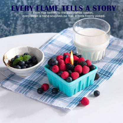 Berry Basket Candle Vegetable Wax Candle