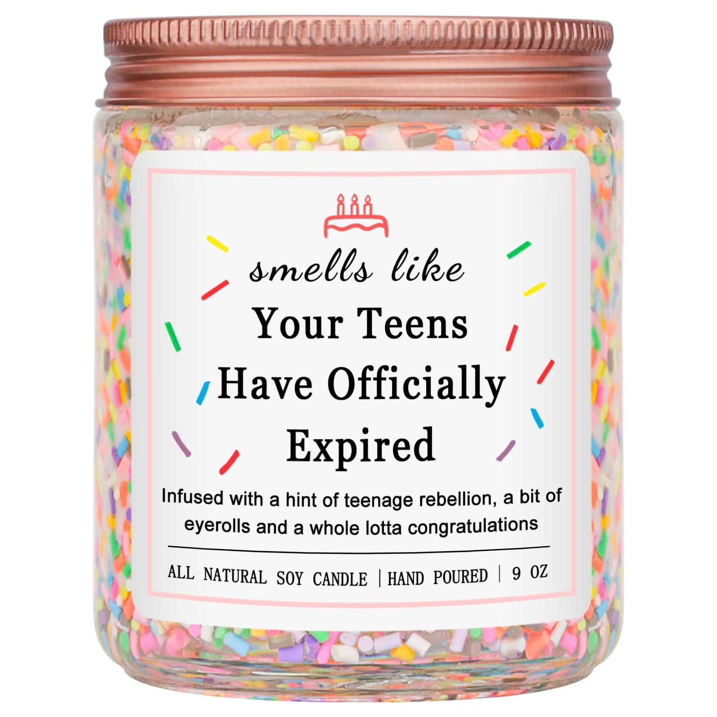 Homsolver Birthday Candles Gifts for 20 Year Old Female, Happy 20th Birthday Decorations for Women, 20 Year Old Birthday Gifts for Girl Her (Vanilla Birthday Cake Scent with Sprinkles)