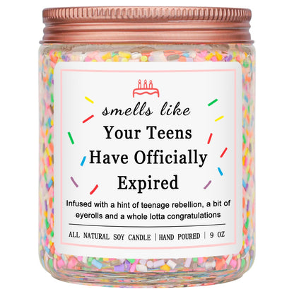 Homsolver Birthday Candles Gifts for 20 Year Old Female, Happy 20th Birthday Decorations for Women, 20 Year Old Birthday Gifts for Girl Her (Vanilla Birthday Cake Scent with Sprinkles)