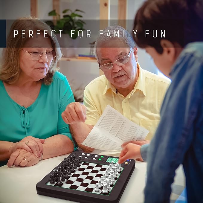 TOP 1 CHESS Board Electronic Chess Games Talking Coach Electronic Chess Board with Multi-Level Skills Best Electronic Chess Set for Players of All Levels Ages Kids and Adults