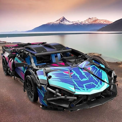 Sport Car Building Block Sets for AdultsTechnical Race Car Collectible 1:14 Model Scale Engineering Toy Racing Cars Birthday for Men Boys Teens Age 8+ 8-12 12 13 14 14+