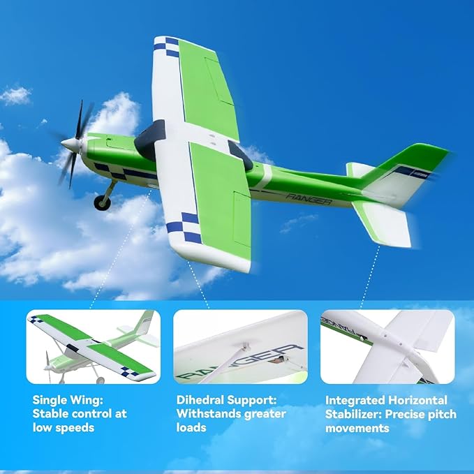 Fms Rc Planes for Beginner 1220mm Ranger Reflex V3 Red Remote Control Airplane Hobby Rc Airplanes for Adults RTF-Yellow
