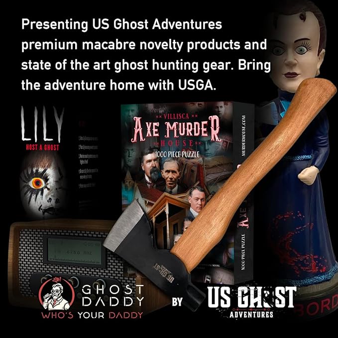 A Night at The Lizzie Borden House Mystery Official Board Game | Halloween Game | Gothic Home Decor | Spooky Games | Eerie Evening Entertainment