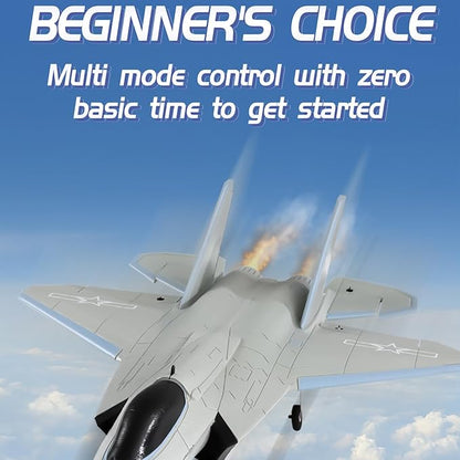 FX9631 RC Plane 2.4GHz 4CH Brushless Remote Control Airplane 3D 6G Mode Built in Six Axis Gyroscope Aerobatics Culvert Plane Simulated Stealth Fighter Toy Gift for Teens Adults