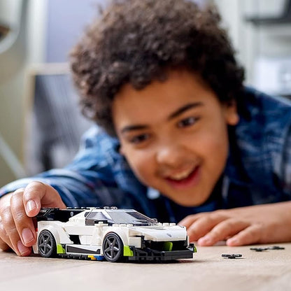 LEGO Speed Champions Koenigsegg Jesko 76900 Racing Sports Car Toy with Driver Minifigure Racer Model Set for Kids