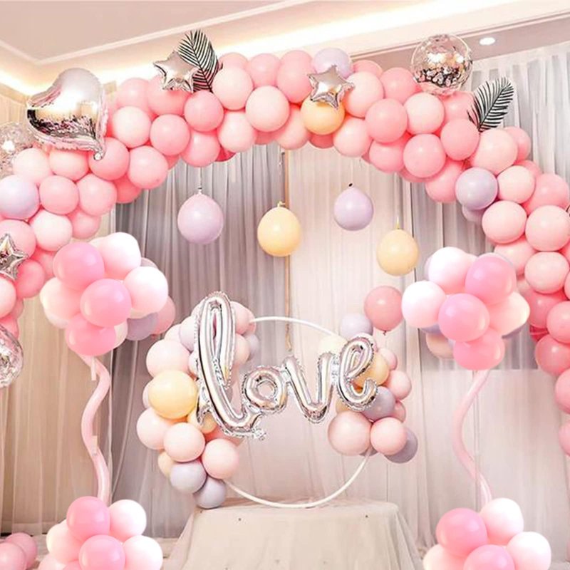 Pink Balloons 110Pcs, 5 Inch Small Pink Latex Party Balloons, Mini Thick Pink Balloons for Birthday Wedding Baby Shower Decorations.