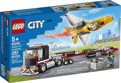 LEGO City Airshow Jet Transporter 60289 Building Kit Fun Toy Playset for Kids New 2021 (281 Pieces)