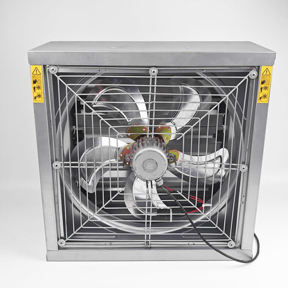 GRELWT 24" Wall Mounted Exhaust Fan - Variable Speed -Automatic Shutter - Vent Fan For Home Attic, Shed, or Garage Ventilation, 4390 CFM, 6180 SQF Coverage Area, New Version