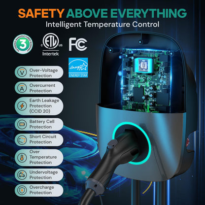 NexCyber Level 2 EV Charger(WiFi APP/Plug-Play), 48A Nema 14-50p, 25ft Cable ETL Certified, Home Level 2 EVSE Car Charger w/ J1772 Connector, Electric Vehicle Charging Stations (46)