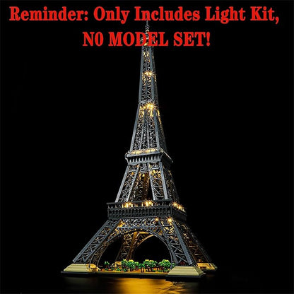 LED Light Set Compatible with Lego 10307 Eiffel Tower Icons Building Blocks Model - Model Set NOT Included