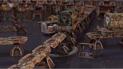 TinkerTurf Sci-Fi Terrain: MagLev Rail Starter Abandoned Theme Sturdy Affordable Great-Looking Full-Color Terrain Quick and Easy to Assemble Virtually Limitless Setups