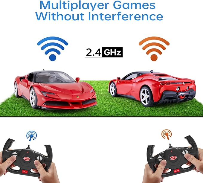 RASTAR 1/14 Ferrari SF90 Stradale Radio Remote Control Car Ferrari SF90 Model Car Toy Car for Boys Kids 2.4G